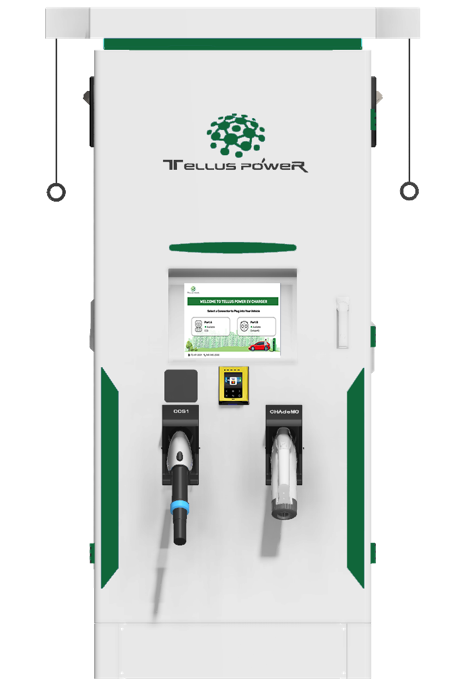 Tellus Power Green DC Fast Charger 120 kW Charging Station