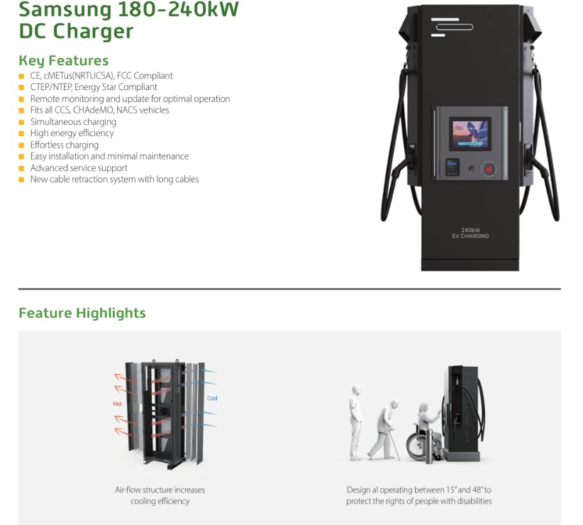 Samsung 180-240kW DC Charger